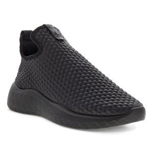 ECCO Women's Therap Futuristic Leather Slip On Stretch Trainers Shoes